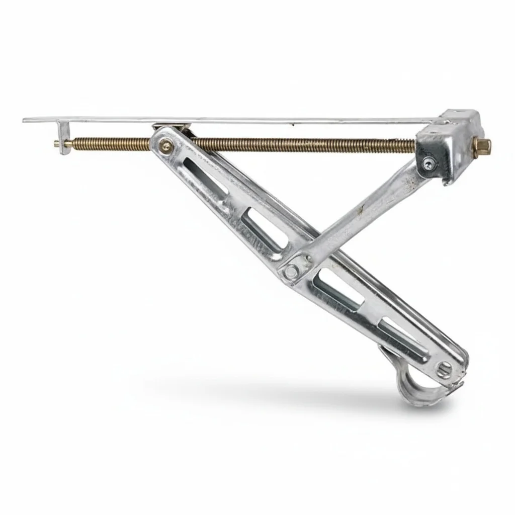 RV Stabilizer Jack 2-Pack, C-Style Trailer Support Leg with Hand Crank Parking Feet, Heavy Duty Galvanised Steel for Motorhome