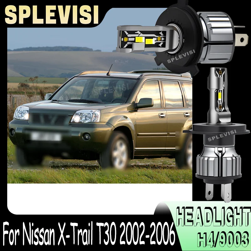 

See Further React Earlier LED Headlight with Long-Distance Beam waterproof IP68 For Nissan X-Trail T30 2002 2003 2004 2005 2006