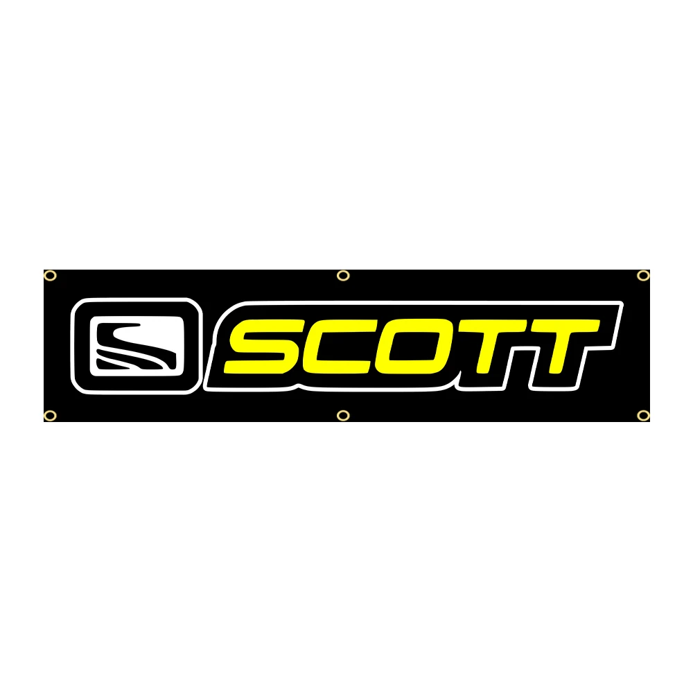 Scott Flag Bicycle Banner Polyester 60x240cm 2x8FT