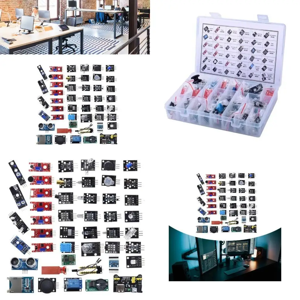

31BA 45 Sensorings Module Starter Kits for 2560 Projects ABS Storage Case