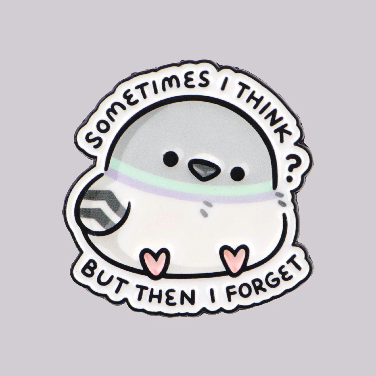 Spille da bavero dei cartoni animati SOMETIMES I PIEGI? Spille da donna Spilla smaltata con piccione carino Accessori per gioielli divertenti Regalo per amici