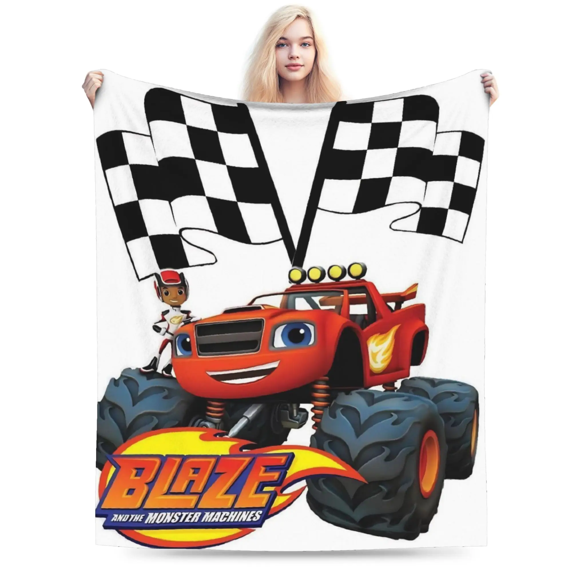 Blaze and the Monster Machines Blanket Super Soft Cozy  Throw Blankets for Sofa 50x60 Inches Multi-size Bedding Throws