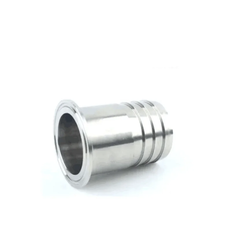 

304 Stainless steel pagoda joint straight through water pipe hose joint fittings clamp hose hygienic grade quick-loading hose