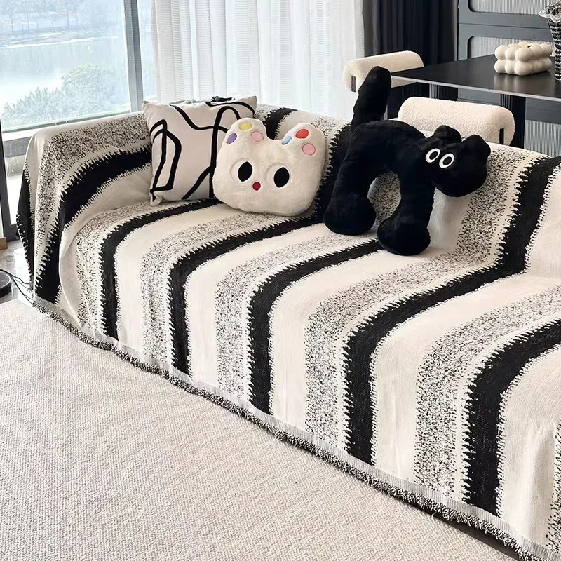 4 Season Anti Slip Sofa Towel Anti-cat Scratch Cloth Sofa Cover Teddy Velvet Waterproof Multi-functional Sofa Cover Cloth Towel