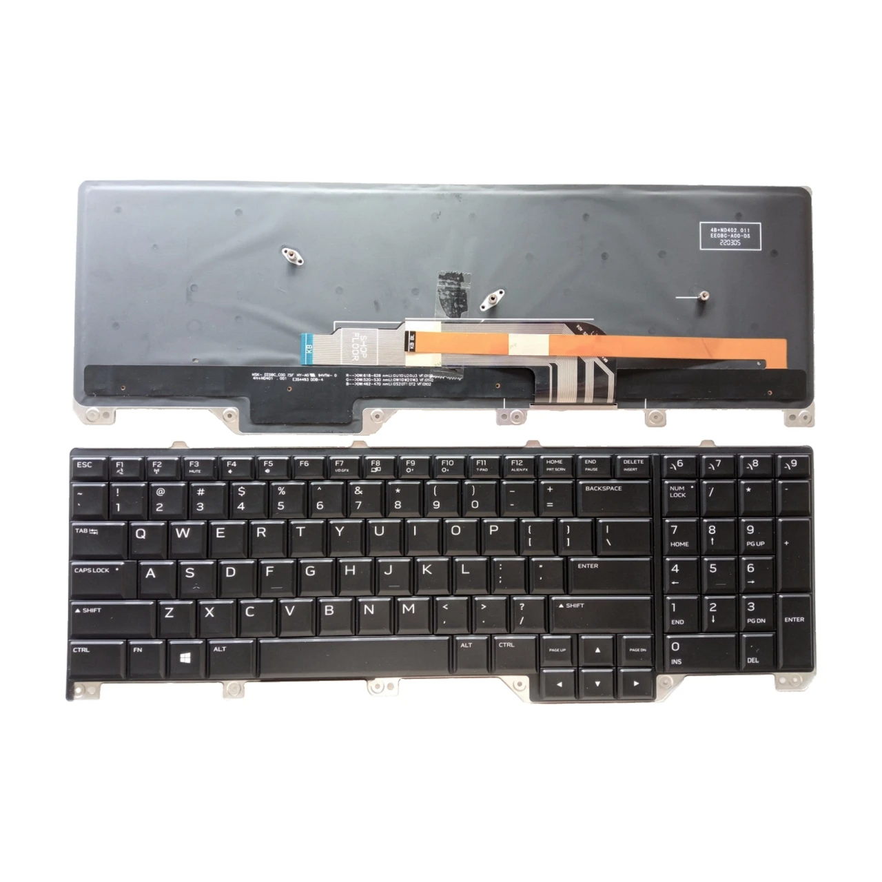 

For Dell Alienware 17 R4 17 R5 P31E Laptop Keyboard Replacement US with Backlit