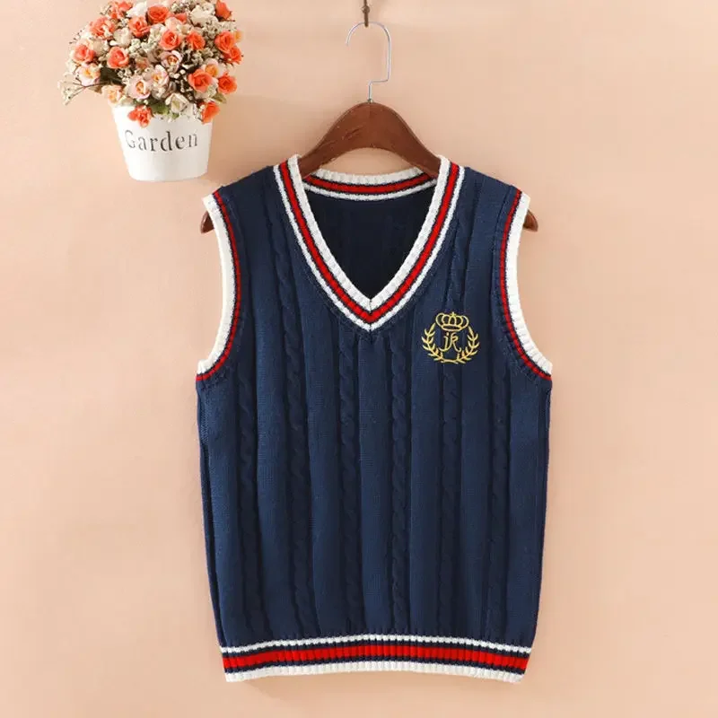 

Women Sweater Vest Sleeveless Pullover Sweater Women's Knitted V-neck Waistcoat Outer Wool Vest Women