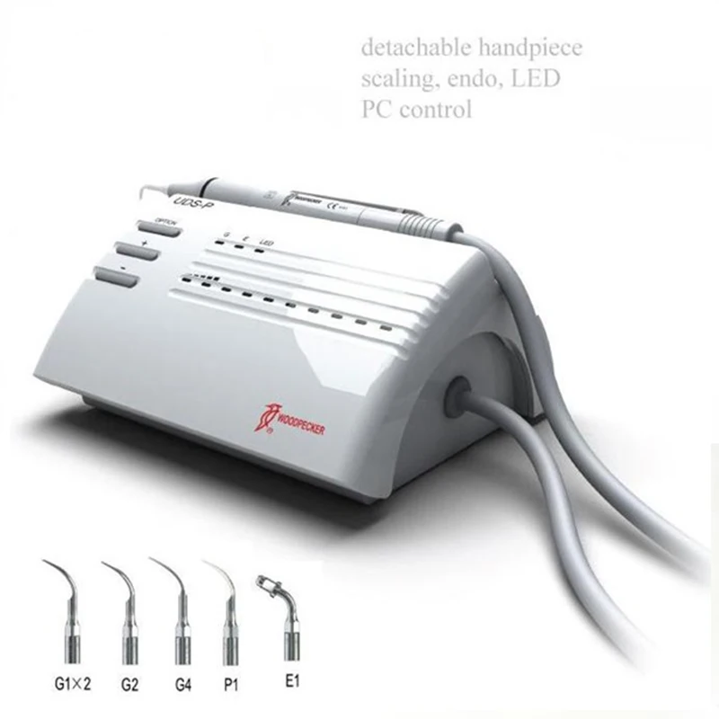 Woodpecker UDS-P Cavitron Den tal Piezo Ultrasonic Air Scaler Polisher Vet Machine with Tips Price