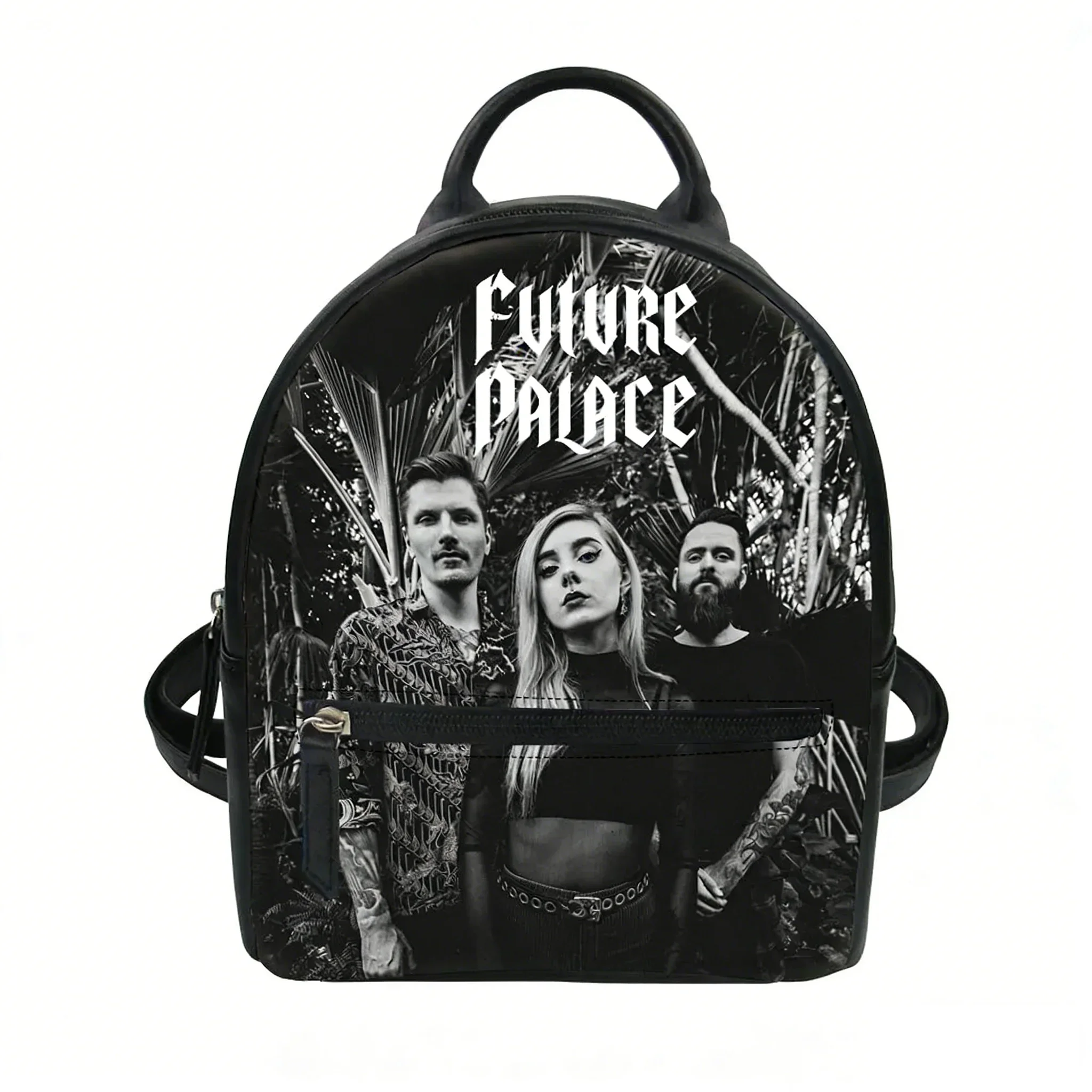 Future Palace Rock Band Custom Backpack Purse Women Carter Schoolbags Double Shoulder Bag Mini Daypack Leather Travel Bag