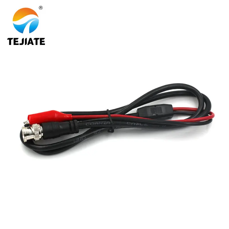 1PCS BNC male to alligator clip connection line BNC male to dual alligator clip 1M RF coaxial adapter connector plug Q9 test