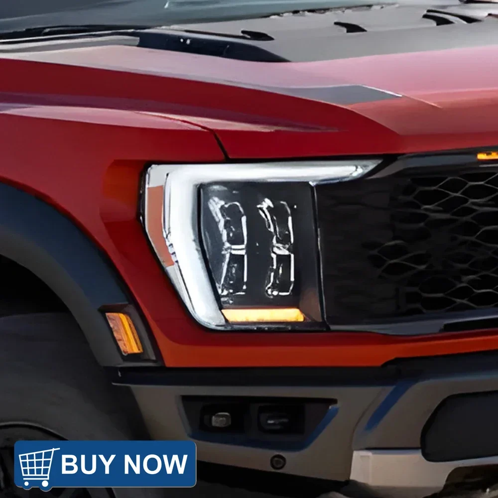 

For Ford Raptor F150 2021-2023 LED Auto Headlights Assembly Upgrade 4 Projector Lens Plug and Play Car Front Lamps Accessories