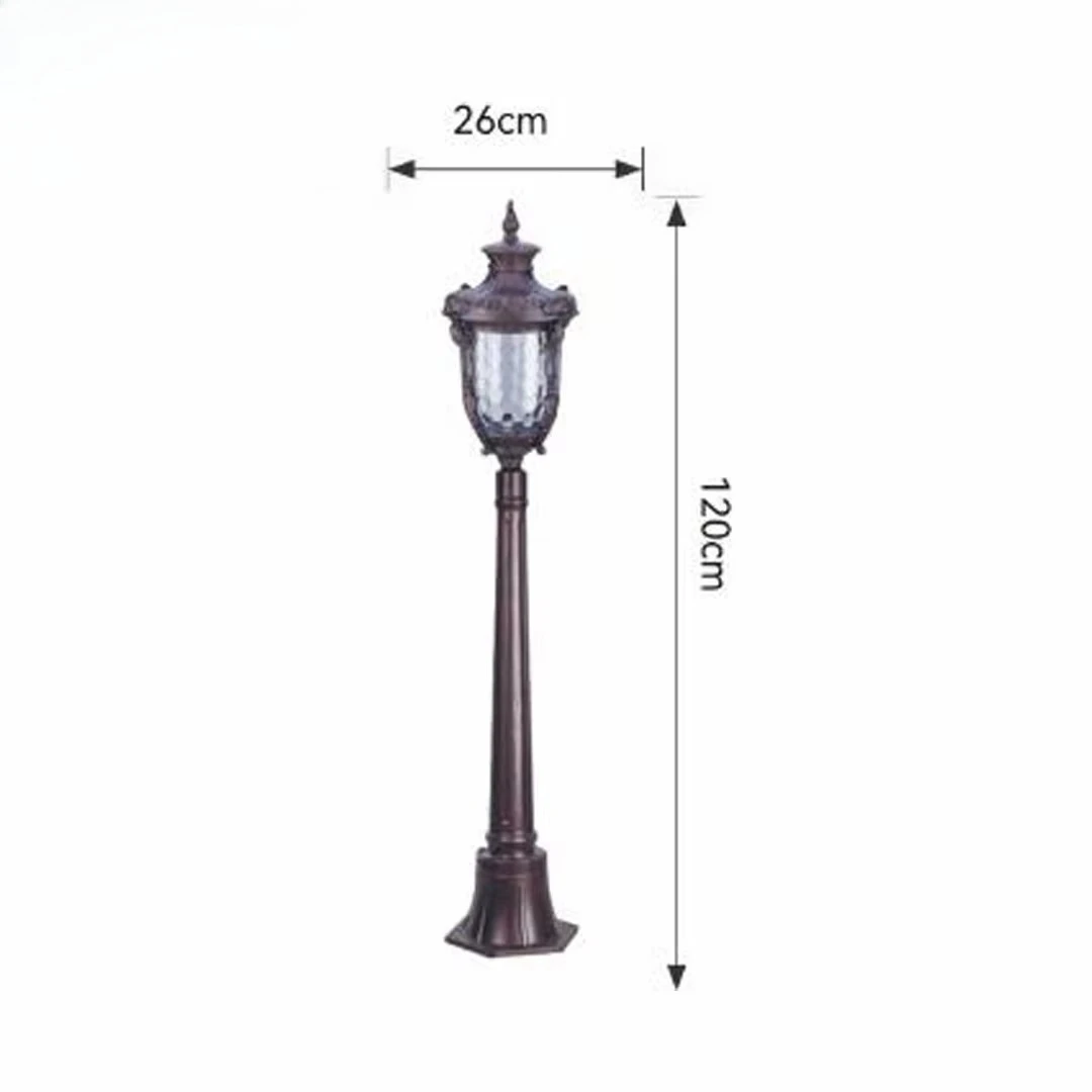 Outdoor High Quality Die-casting Aluminum (customized) Antique European Style 4 Lamp Garden Light Large Post