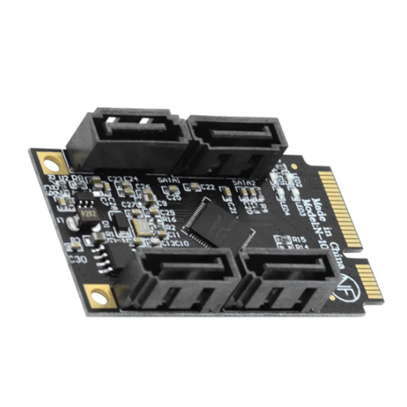 

A25P High-Speed SATA 3.0 Adapter Efficient Data Management: Mini Pcie To 4 Ports SATA 3.0 Adapter - Fast And Reliable