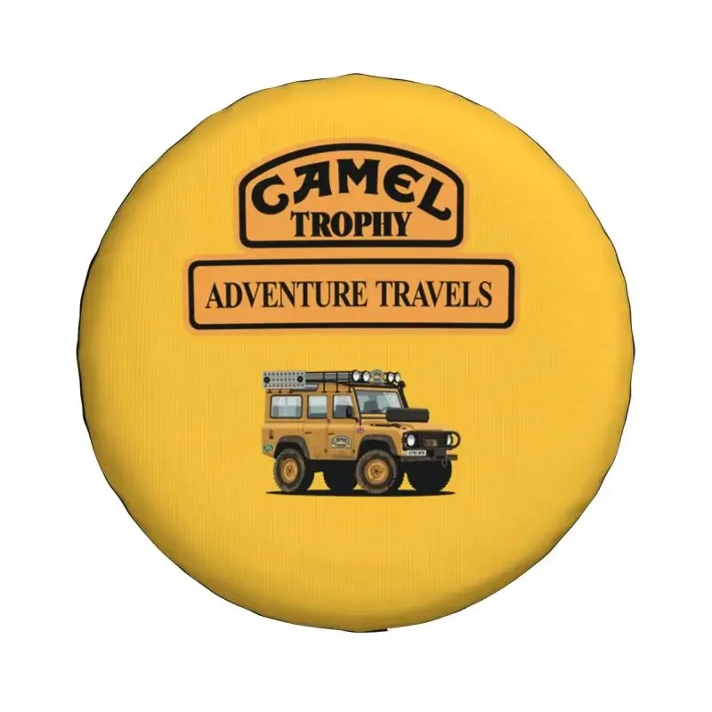 Camel Trophy Defender 110 Tire Cover 4WD 4x4 SUV Motorcycles Moto Yellow Spare Wheel Protector for Mitsubishi Pajero