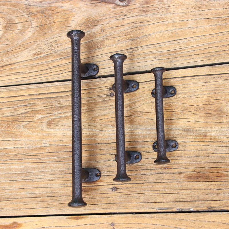 Vintage Door Handle, Cast Iron Courtyard Barn Door