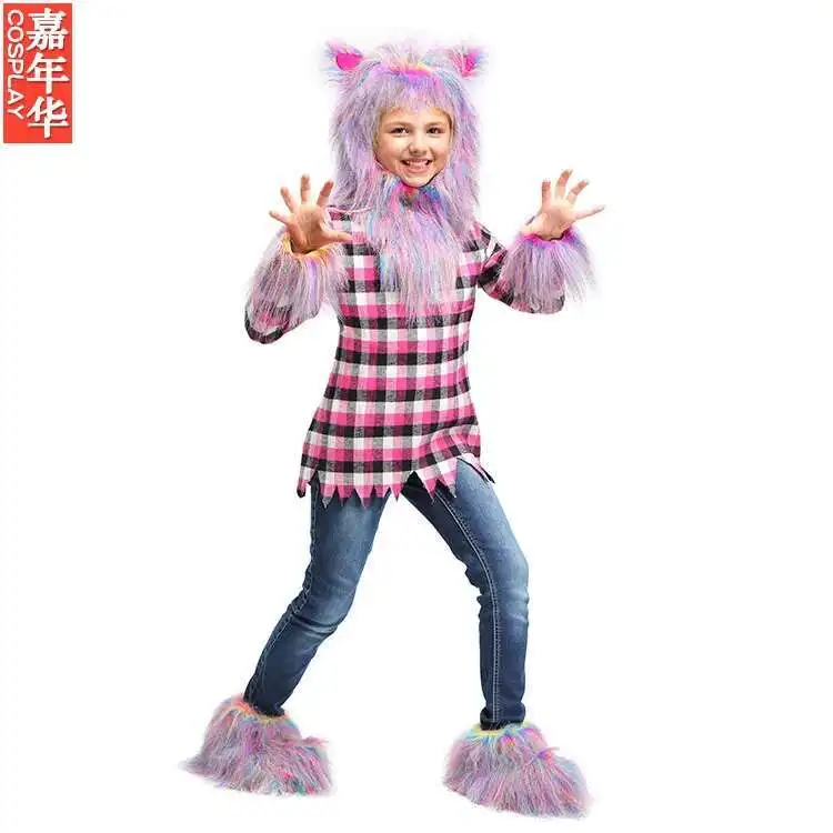 Хэллоуин детский день животное шоу костюм косплей женщины девушка Росомаха цвет оборотнь косплей костюм