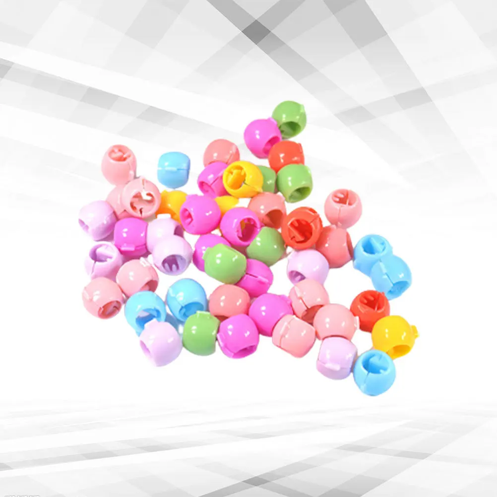 

50pcs Round Buckle Clips Candy-Colored Mini Hairpins For Teens Lightweight Snap Hair Clips Beads Hairpin Doug Buckle