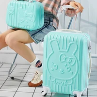 Children Lovely Rolling Luggage Set for Women Trolley Suitcase Girls Pink Spinner Brand Carry-Ons Luggage Travel Bag with Handba 5