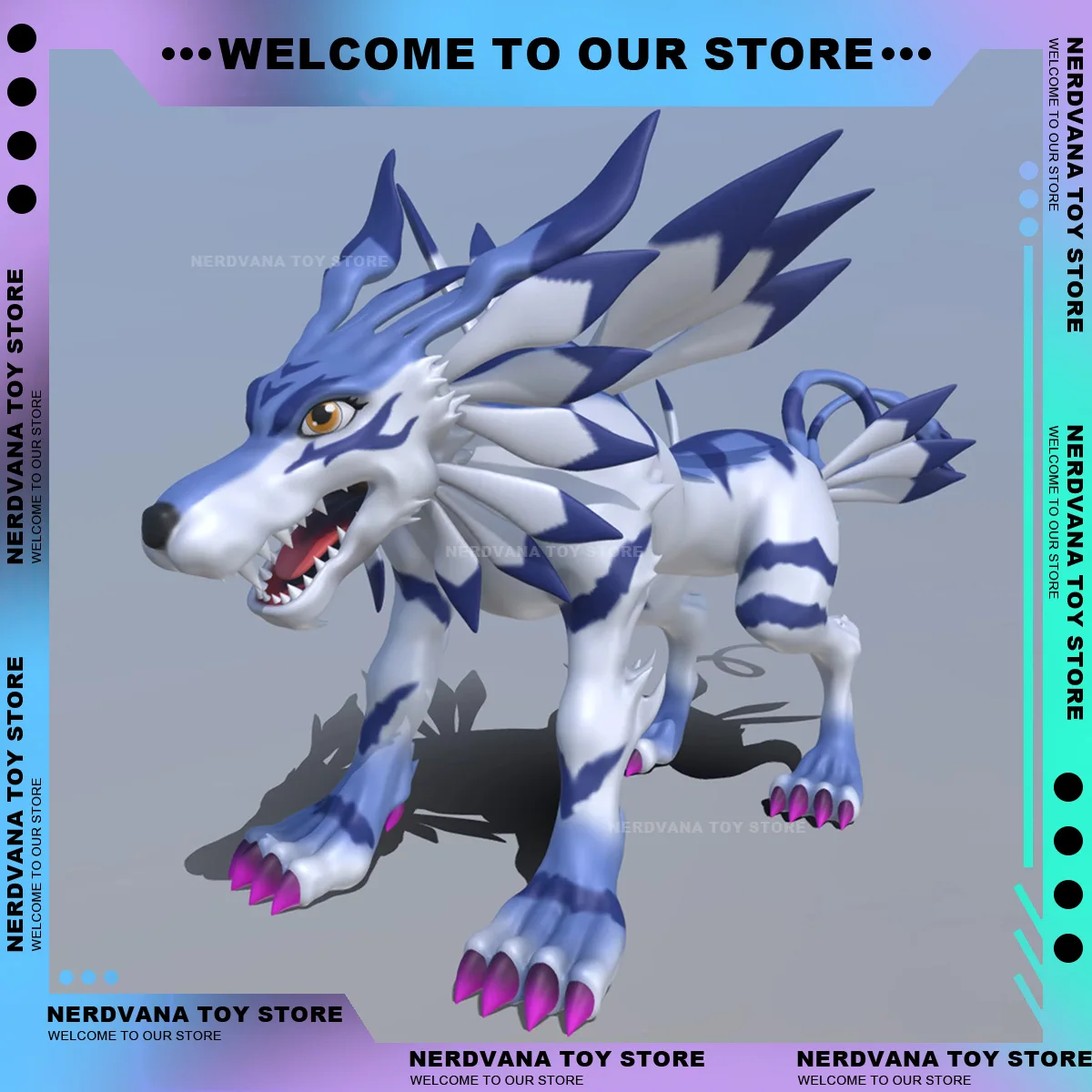 Digimon Statue 11cm Digimon Adventure Anime Figure Garurumon Figure Model Statue Digimon Adventure Decoration Ornament