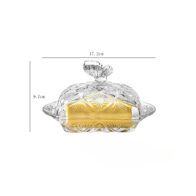 Glass Butterfly Butter Dish (Canada Only) 6