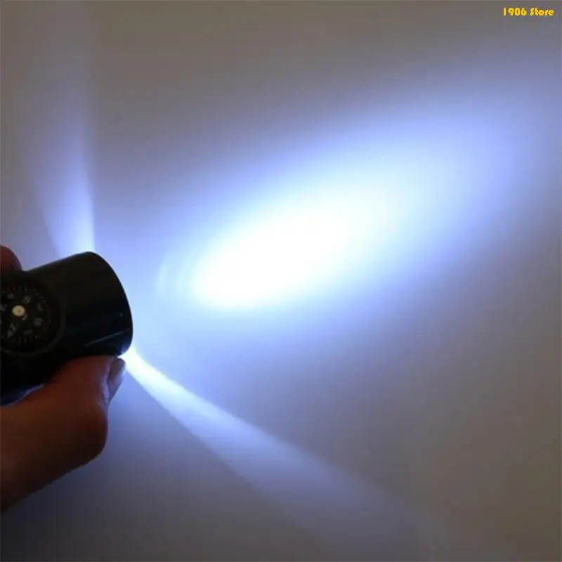 U1JB Portable 3 LED Aluminum Keychain Torch Shockproof Water Resistant Design For Emergency Lighting & Outdoor Exploration