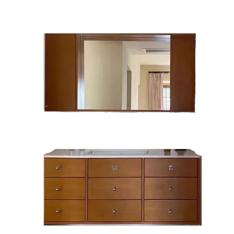 

Wooden cabinets Storage Open Cabinets Mirrors Sinks Washbasin Luxury Medicine Closed Toilet Column Space Saving Cocina