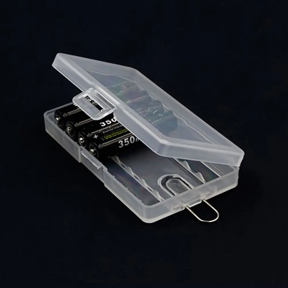 PP Material Battery Storage Box 8 Slot Transparent Protective Case for Aa Size No 7 Batteries Compact Design Grooved Interior