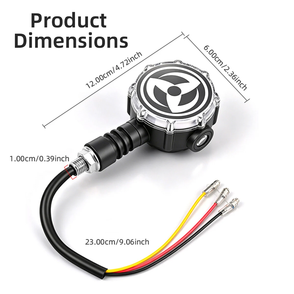 1Pair Motorcycle LED Projector Light Colorful Turn Signal Lamp Eagle Arrow Shaped Sequential Flowing Flash Indicator Lights