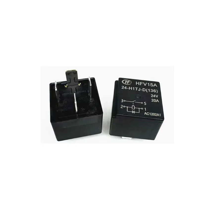 HOT NEW HFV15A 24-H1TJ-D（136）HFV15A 24 H1TJ D（136）24V 20A 4foot relay