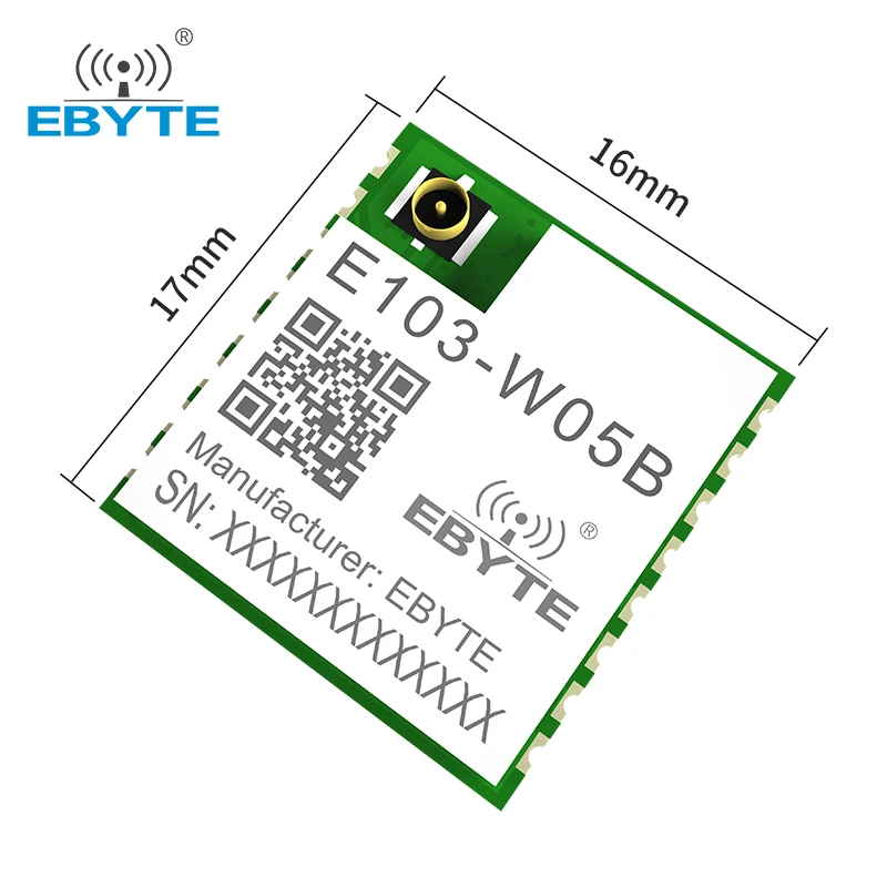 E103-W05B IOT Electronic Components 2.4GHz 20dBm SMD Module W600 Chips Cost-effective Wifi Digital Transmission IPEX Interface