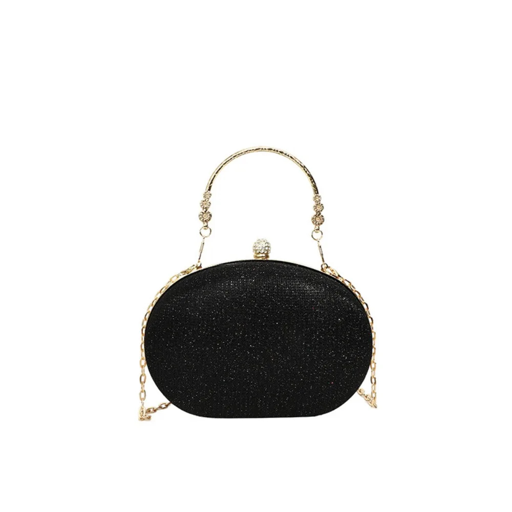 

French Glitter Evening Banquet Bag Wrist Bag Rhinestone Box Handbag Crossbody Bag Shoulder Bag Ladies Clutch Bag Wedding