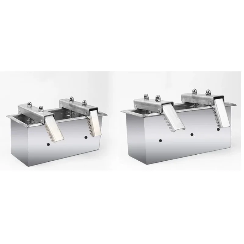 Stainless Steel Double Cavity Meat Patty Mould Spring Press Burger Patty Forming Mold for Catering Canteen Fast Food Processing view 3