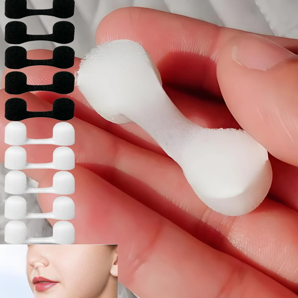 

10 шт. фильтр для носа, одноразовый носовой фильтр, носовые фильтры для пылевой заглушки для носа, белый/черный, губка для ухода за носами