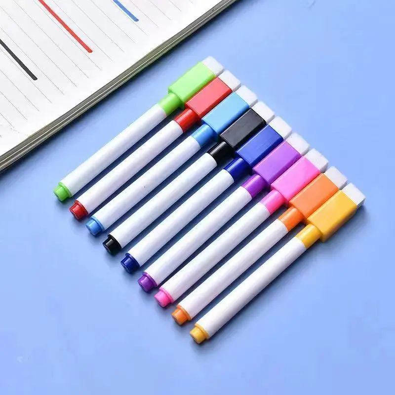 80pcs Magnetic Erasable Whiteboard Pen Colored Children Non-Toxic Children's Painting Kindergarten Color Painting School Office