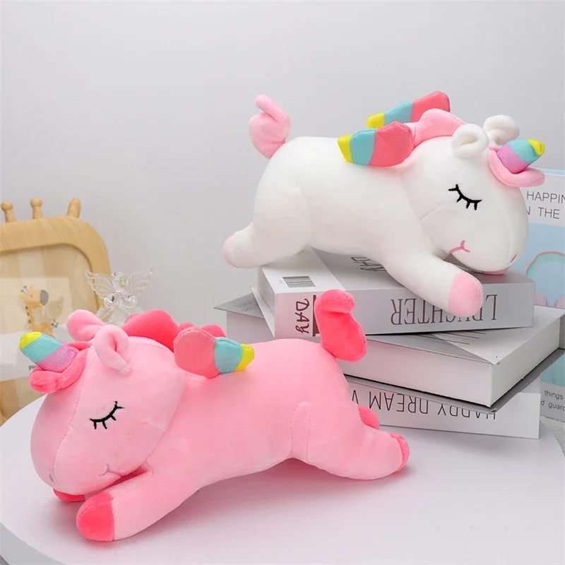 Unicorn Soft Plush Toys Cute Anime Stuffed Animal Lovely Unicorn Kawaii Sleeping Pillow Peluche Dolls Birthday Gifts for Kids