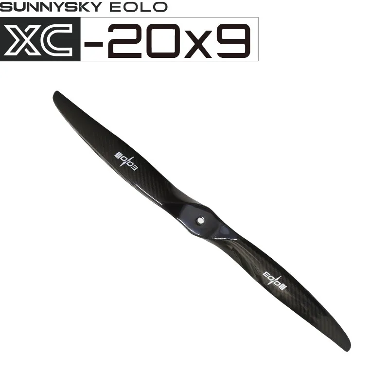 Genuine Sunnysky EOLO 20x9 Inch Carbon Fiber Fixed‑Wing Propeller, Two‑Blade Replacement Prop for Large RC Model Airplane 1 Unit