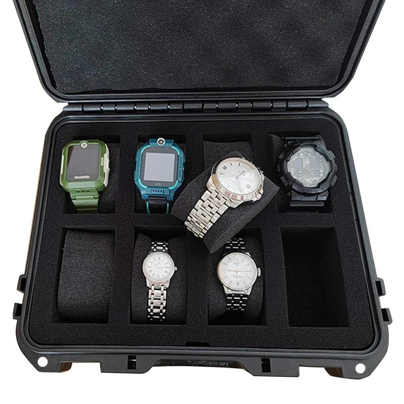 8-Grid High-End Watch Case Collection Watch Antique Protection Safety Box Colorful Sponge Thickened Moisture-Proof Watch Box