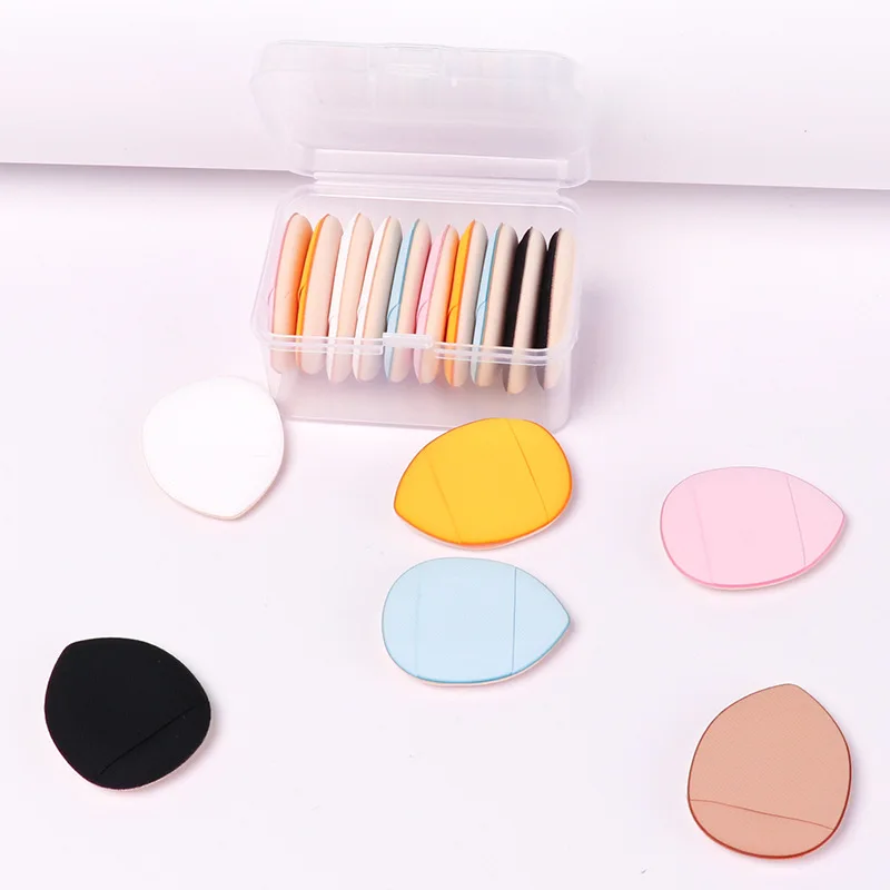 5/10Pcs Mini Finger Puff Foundation Powder Detail Makeup Sponge Face Concealer Cream Blend Cosmetic Accessories Makeup Tools