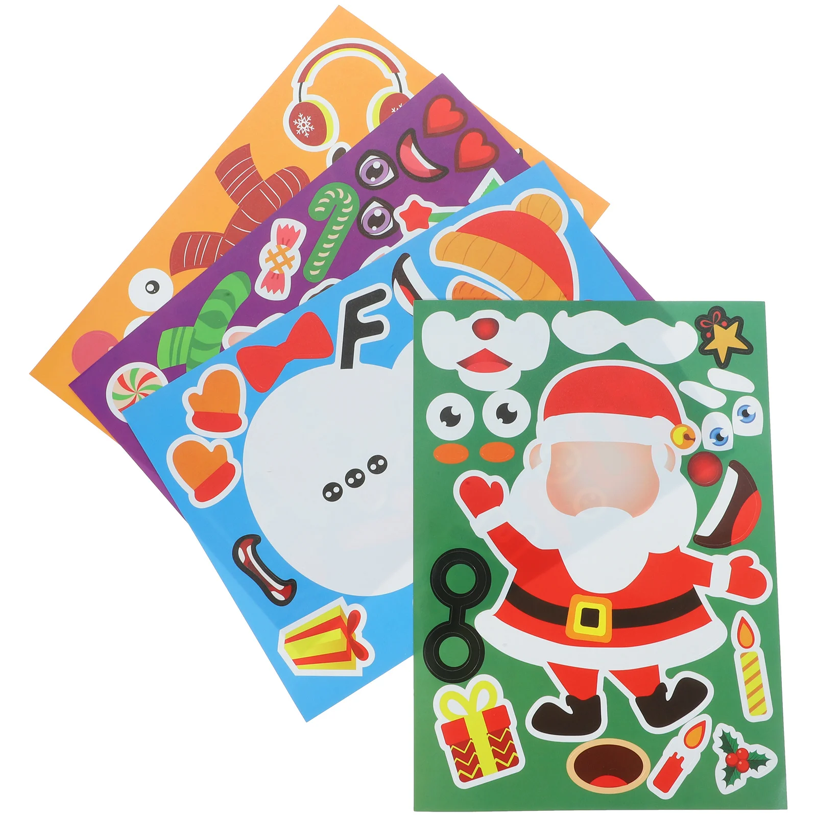 

24 Sheets Christmas Stickers DIY Xmas Themed Decals Creative Holiday Adhesive Stickers for Party Decoration Gift Scrapbooking