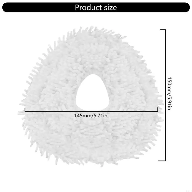 k1ad 10pcsホームクリーニングロボットのためのモップリフィルを簡単に交換する