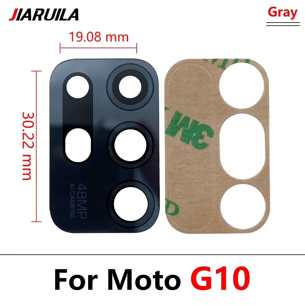 10Pcs, Camera Glass Lens Back Rear Camera Glass Lens with Sticker For Moto G10 G20 G30 G50 G60 G60s G31 G41 G51 G71 G100 G200 5G