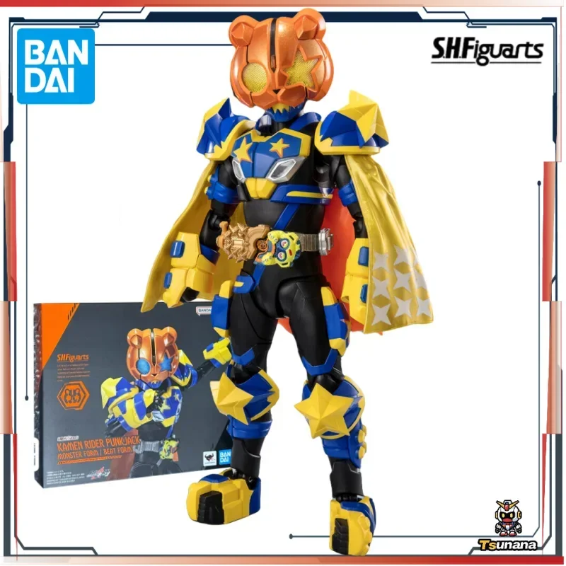 

Bandai Original SHF Kamen Rider Limited PunkJack Fanatical Monster Form Anime Action Figures Toy for Boys Gift Collectible Model