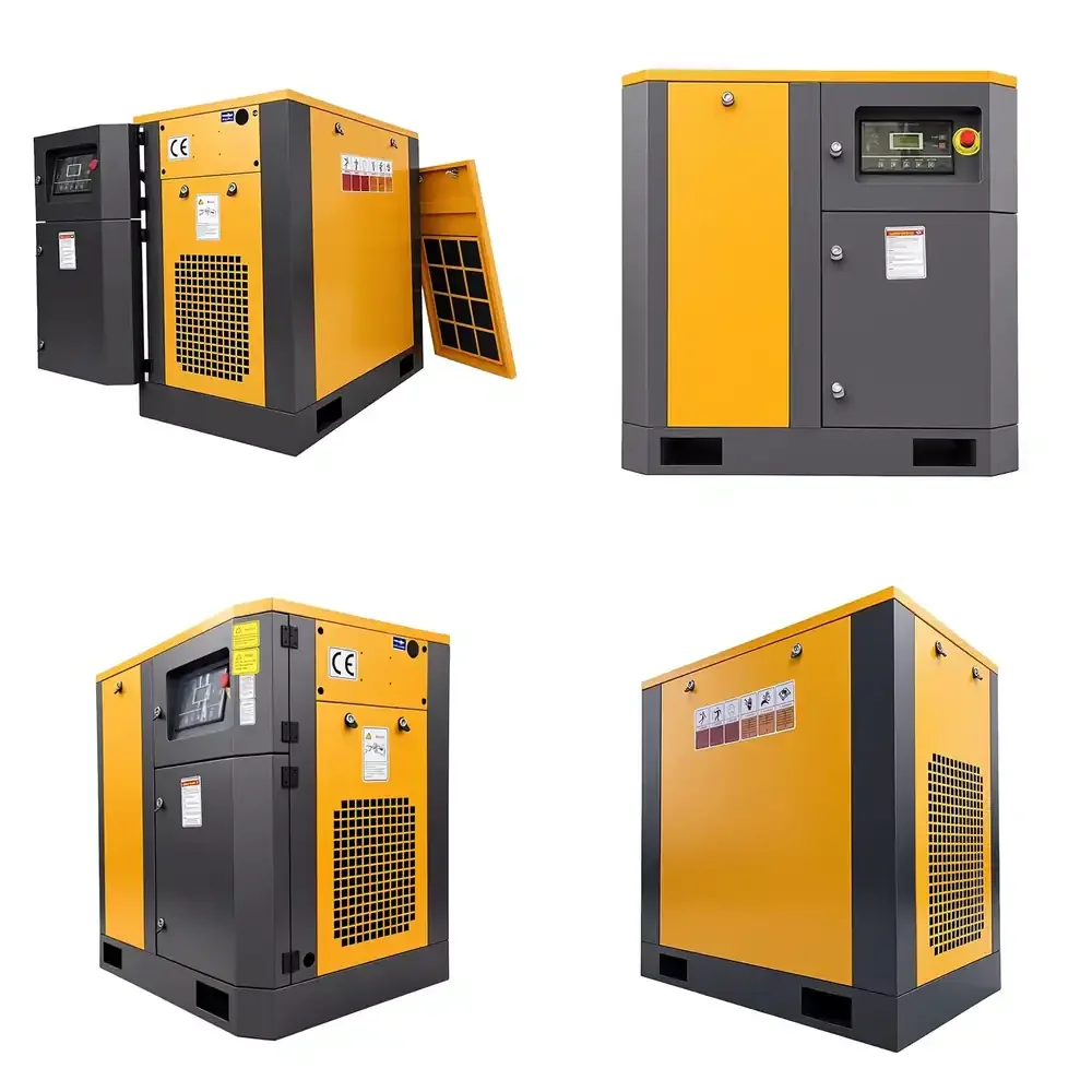 30HP AC Powered Multi-Voltage 220V 380V 415V Customizable Lubricated Portable Rotary Screw Air Compressor for Industrial Use