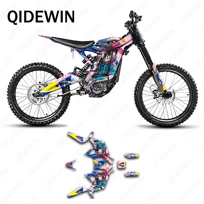 QIDEWIN Motorcycle Team Graphic Decal & Sticker Kit For Surron Sur-ron Light Bee X S 3C 2021- 2024 -001