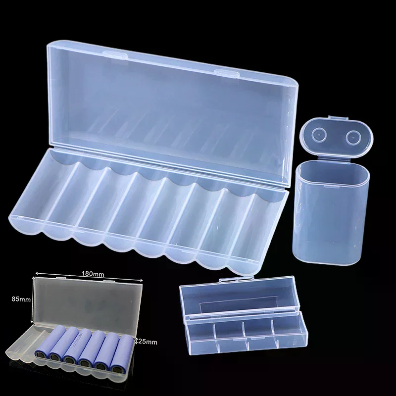 1/2/4/8 Section Battery Anti Fall Protection Box 21700 Battery PP Plastic Storage Box