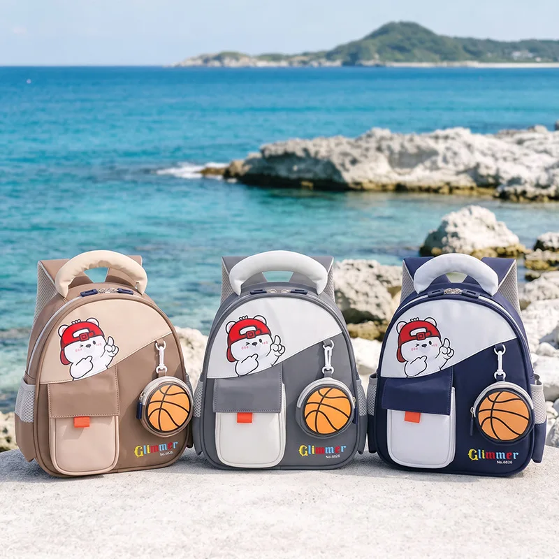 Kids Cartoon Backpack with Coin Purse Lightweight Children School Bag Cute Toddler Kindergarten Backpack for Boys Girls Travel