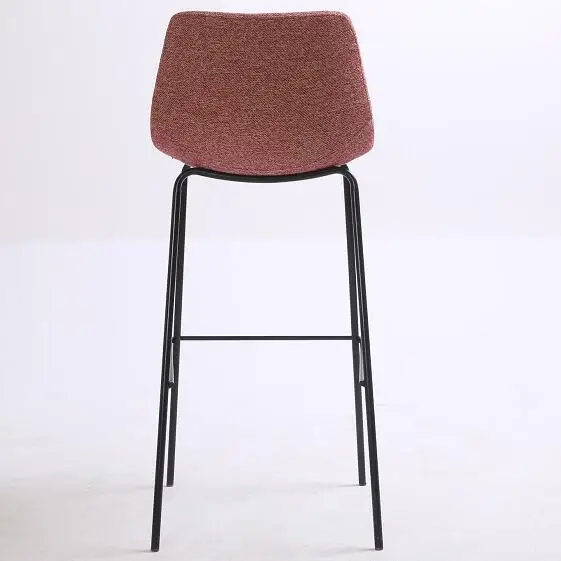 

Pebble Grey Modern Style Metal Bar Chair Convertible with Extendable Fabric for Home Office or Hotel & Bathroom Use
