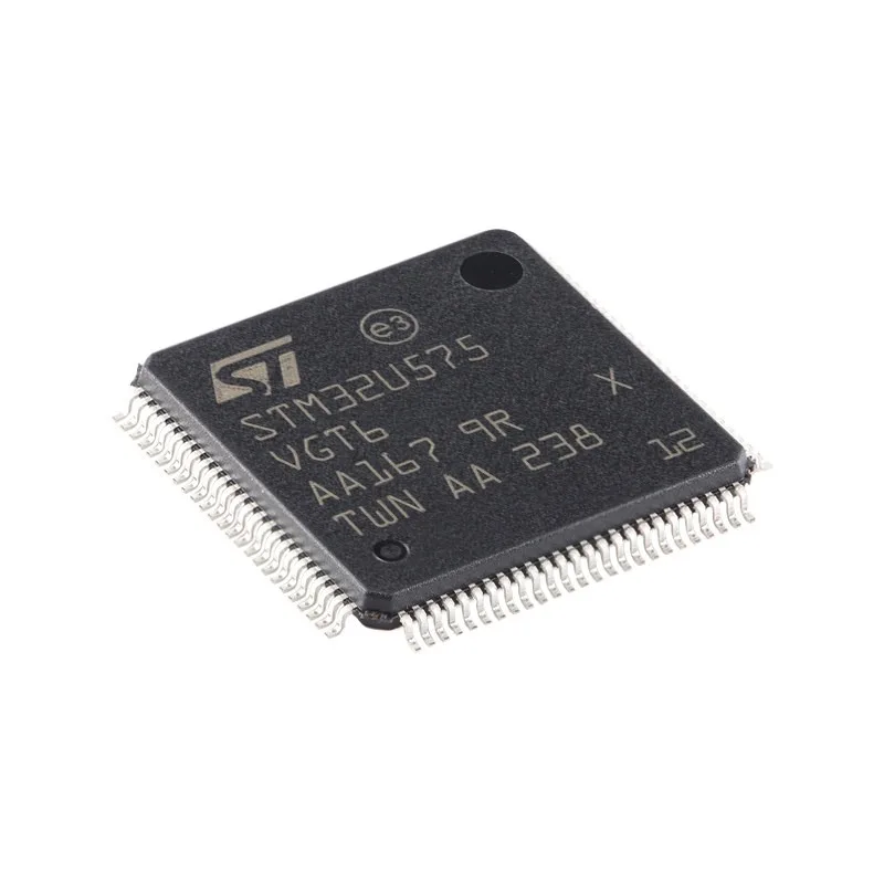 Original STM32U575VGT6, LQFP‑100 Package, ARM Cortex‑M33 Core 32‑Bit Microcontroller MCU
