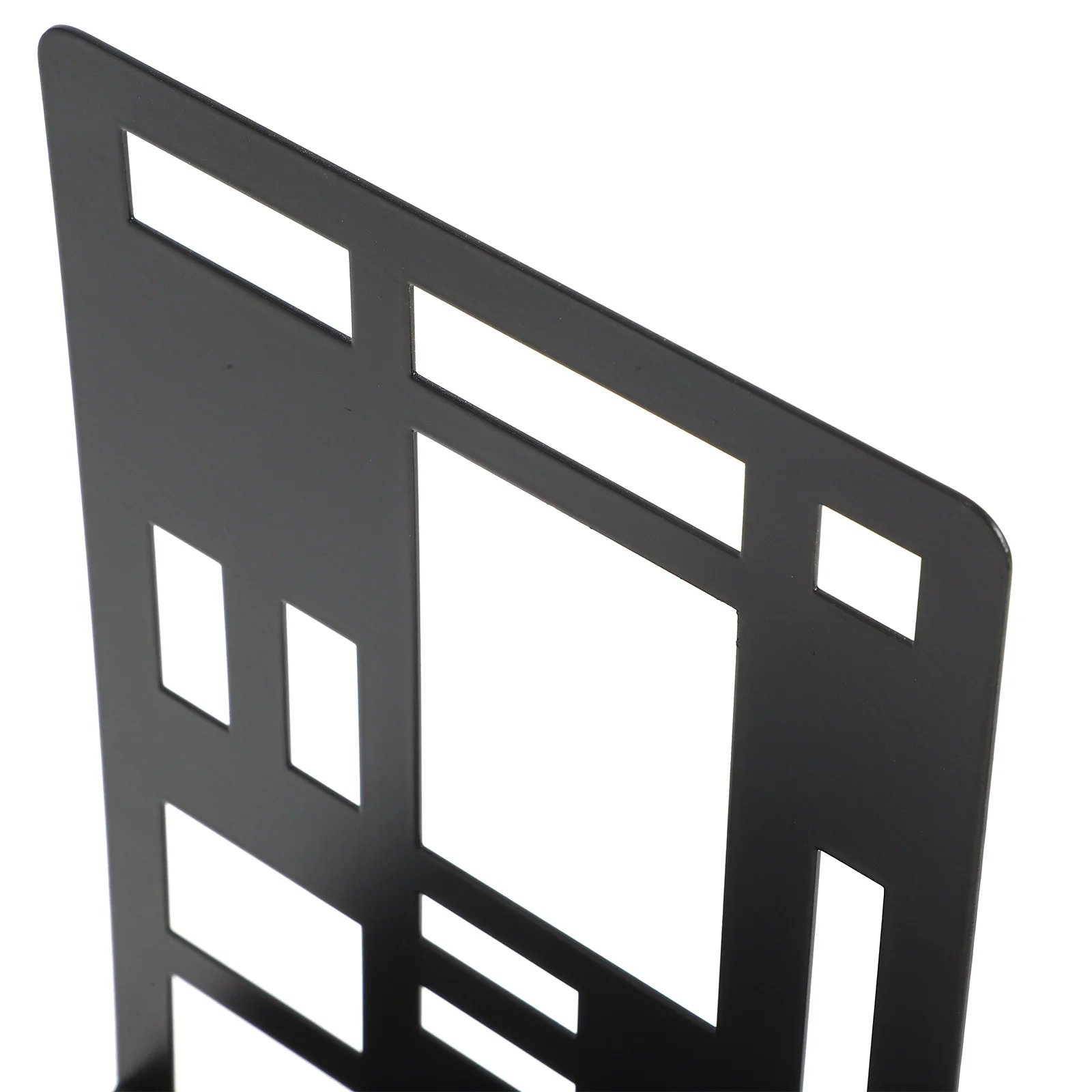 

2Pcs Geometry Bookends Decorative Iron Book Holder for Study Office Home Organizer Bookends for Shelves Decorative
