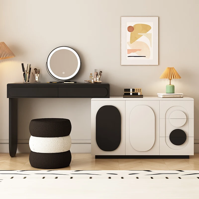 

Luxury Creative Design Vanity Table Cream Style Mirror Makeup Vanity Table Drawers Coiffeuse De Chambre Bedroom Furniture