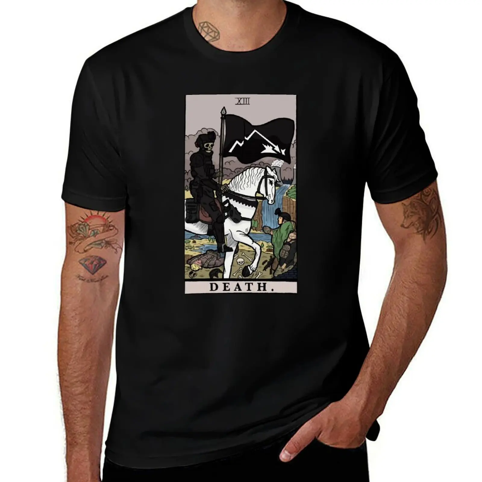 TFD Death Tarot T-Shirt Sporty Breathable Short Sleeve T-Shirt